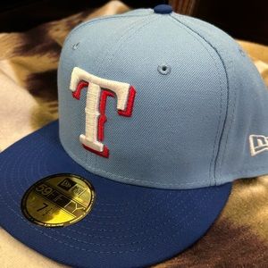 New Era 59Fifty 7 1/2 Texas Rangers Powder Blue 2020 Alternate